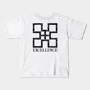 Africa Sankofa Adinkra Symbol "Excellence" Black Colour. Kids T-Shirt